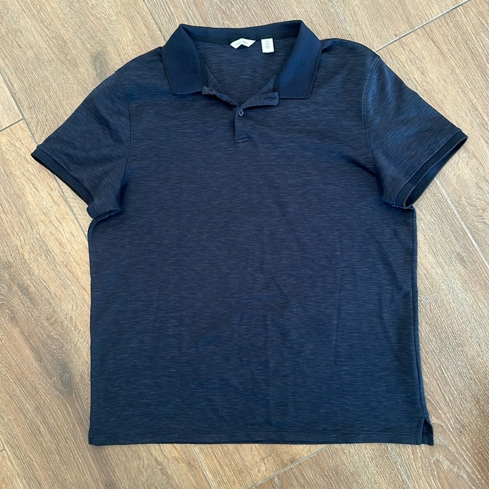 Calvin Klein men's polo shirt. Color navy/ black. Size XL
